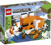 LEGO® Konstruktionsspielsteine »Die Fuchs-Lodge (21178), LEGO® Minecraft™«,