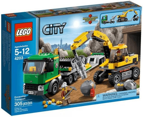 LEGO Grubenbagger mit Transporter (4203)