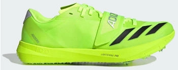 Adidas Adizero TJ PV Leichtathletikschuh lucid lemon core schwarz silber metallic