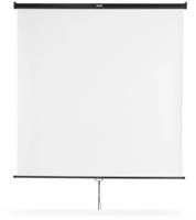 Hama Rollo-Leinwand, 175 x 175 cm, mobil, f&uuml;r Decken- oder Wandmontage, Wei&szlig;