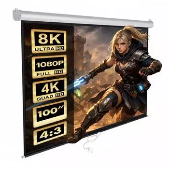 Maclean Leinwand 100" 4:3 Wand/Decke Auto-Lock (MC-594)