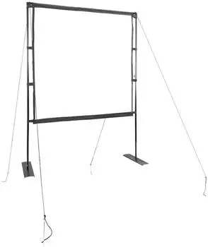 vidaXL Leinwand mit St&auml;nder 89" 1:1, matt wei&szlig;, tragbar (4101056)