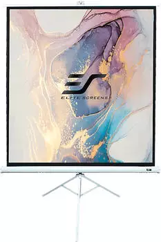 Elite Screens TRIPOD mobile Stativ-Projektionsleinwand, wei&szlig;, 1:1, 71" (127x127cm)
