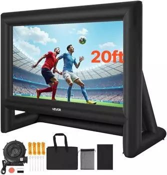 VEVOR Aufblasbare Beamer-Leinwand 600D 476x200x378cm 16:9