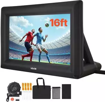 VEVOR Aufblasbare Filmleinwand 600D 16:9 409x160x272cm (QC-PJ-16FTD)