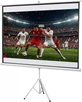 HomCom Beamer-Leinwand mit Stativ 100 Zoll, 4:3, tragbar