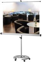 Stativ-Leinwand Pro Mobil 200x200cm Bildformat 1:1 manuell