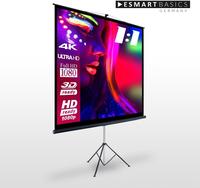 ESMART Beamer-Leinwand Economy EXS Stativ, 123 Zoll, 220 x 220 cm, Format 1:1,