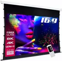 eSmart 124133787, eSmart Germany Tageslicht Tension Leinwand GRAU Glasfaser 332x187