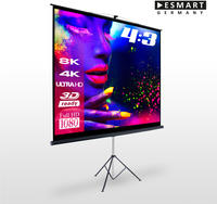 ESMART Beamer-Leinwand Professional MISATI Stativ, 120 Zoll, 244 x 183cm, Format 4:3,