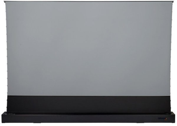celexon CLR HomeCinema UST elektrische Boden-Leinwand schwarz 243 x 137 cm