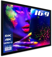 eSmart 124133792, eSmart Professional MIRALE Tageslicht-Rahmen Leinwand Grau 332 x