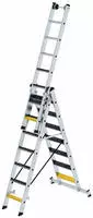 Stufen-Mehrzweckleiter Alu.Stufen 3x8 Arbeits-H.b.ca.6900mm Traversenbr.1200mm
