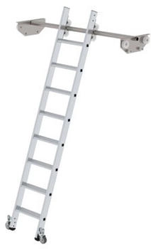 Günzburger Steigtechnik Aluminium-Regalleiter für Doppelregal 8 Stufen (44608)