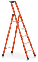 Stufenstehleiter 4 Stufen GFK Gesamt-H.1650mm Kunststoff-Ablageschale ZARGES