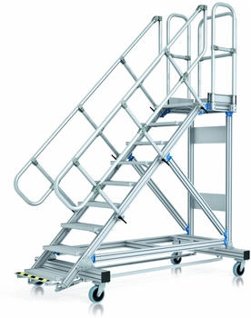 Zarges Plattformtreppe Ergo Stop 60° 12 Stufen 1000 mm 3.25 m