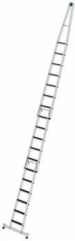 Munk Stufen-Glasreinigerleiter-Satz mit nivello-Traverse und clip-step R13 3-teilig