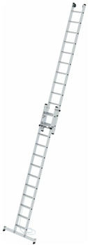 Munk Stufen-Seilzugleiter 2-teilig mit nivello Traverse 2x12 Stufen