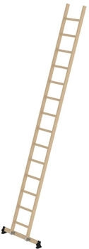 Munk Sprossen-Anlegeleiter Holz nivello®-Traverse 14 Sprossen