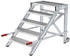 Günzburger Steigtechnik MUNK Arbeitspodest 5 Stufen 2 Rollen Stufenbreite 800mm Breite 800mm L 400mm (Arbeitsplattform) (50437)