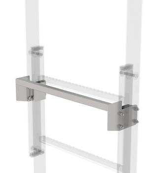 Günzburger Steigtechnik MUNK Ausstiegstritt Edelstahl 100mm (068966)