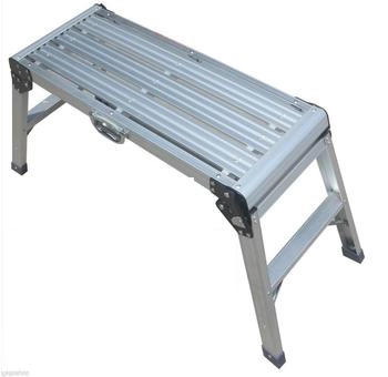 VaGo Tools Arbeitsplattform 76x31cm Multifunktion Aluminium Silber Modern Zusammenklappbar Rutschfest (AL-203M_xv)