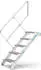 Zarges Treppe 5 Stufen 45° Stufenbreite 1000mm einseitiger Handlauf (Industrietreppe) (40055344)