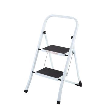 Raburg Stahl- - 2 Stufen Stahl in Wei&szlig; kompakt klappbar 45,5 cm hoch Universal- Helfer f&uuml;r den Alltag Step Klein wei&szlig; Stahl 103297