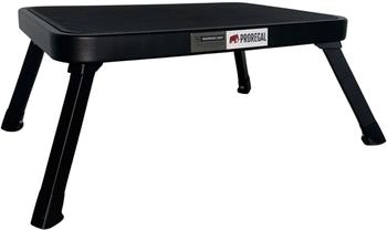 Proregal Tritthocker klappbar Kunststoff -Trittfläche HxBxT 18x48x31cm Traglast 150kg Stahl Matt Schwarz (PR_RSM3-01-c2)