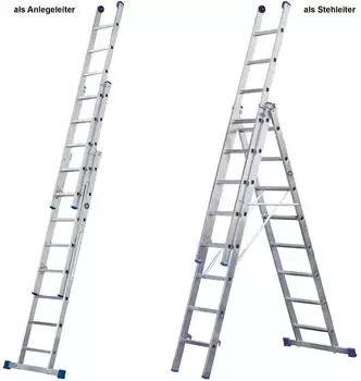 iller-Leiter Iller Eurostars 3x9 Sprossen (95309)