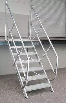 Munk Treppe 45° Aluminium 6 Stufen Stufenbreite 600 mm (600246)