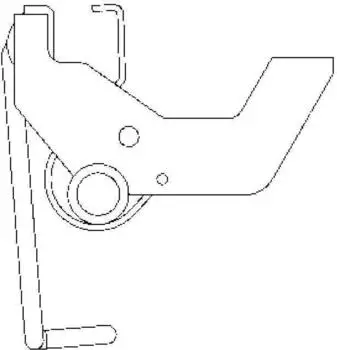 Munk Einfallhaken komplett für Seilzugleiter 73 x 25 mm (19424)