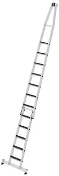 Günzburger Steigtechnik Stufen-Glasreinigerleiter-Satz mit nivello®-Traverse und clip-step R13 2-teilig (040740)