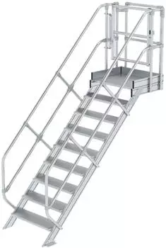Munk Treppen-Modul Aluminium geriffelt 9 Stufen (632309)
