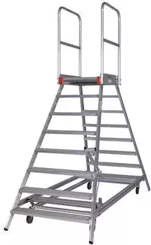 Euroline Mobile Podesttreppe PREMIUM Alu 8 Stufen (5160308)