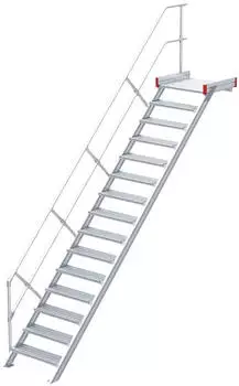 Euroline Podesttreppe 45&deg; 15 Stufen 1000 mm (5114315)
