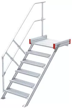 Euroline Podesttreppe 45&deg; 6 Stufen 1000 mm (5114306)