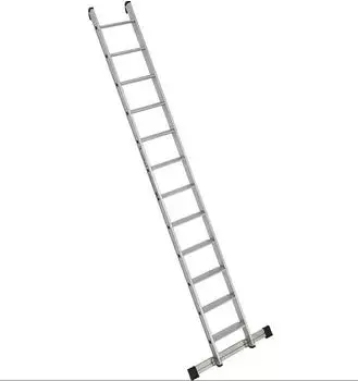 Euroline Premium 30174 Alu Stufenanlegeleiter Integriertem Anlegegummi 12 Stufen (3017412)