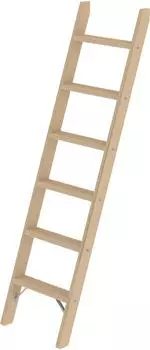 Proregal Stufen- Holz ohne Traverse 6 Stufen beige Massivholz PR_RMG34-01