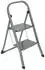 Michelino Klapptrittleiter 2 Stufen, Metall, bis 150kg, rutschfest, silber