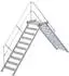 Euroline 512 Übergang 45° 800mm Stufenbreite 2x10 Stufen Alu gerieft (5124210)