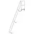 Munk zweiter Handlauf Aluminium-Treppe mit Plattform 60° 12 Stufen (600592)