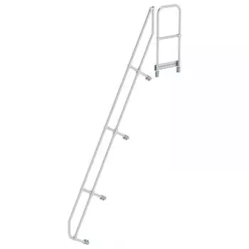 Munk Handlauf Aluminium f&uuml;r Treppe 60&deg; Stufenzahl 13 Stufentiefe 225mm (Zubeh&ouml;r & Ersatzteile f&uuml;r ) (600593)