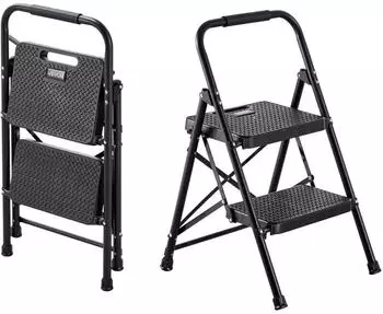VEVOR Klapptrittleiter 2 Stufen Stahl 272kg (CQX902)
