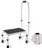 VEVOR Trittleiter 1 Stufe Stahl faltbar 150kg Tragfähigkeit (WK2071B)