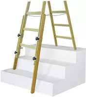 Iller Verl&auml;ngerungsschenkel F&uuml;r Holz Leitern F&uuml;r Holmgr&ouml;&szlig;e 66mm L&auml;nge 1,80m 2