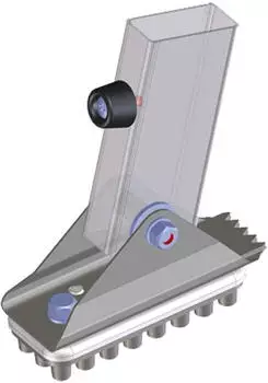 Zarges Schwenkfu&szlig; mit Gummiauflage 125x50mm (40226)