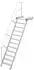 Euroline 511 Podesttreppe 60° 800mm Stufenbreite 12 Stufen Alu gerieft (5116212)