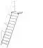 Euroline 511 Podesttreppe 60° 800mm Stufenbreite 12 Stufen Alu gerieft (5116212)