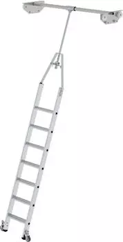 Proregal Stufen drehbar f&uuml;r Doppelregal 7 Stufen silber Aluminium PR_RMG84-01